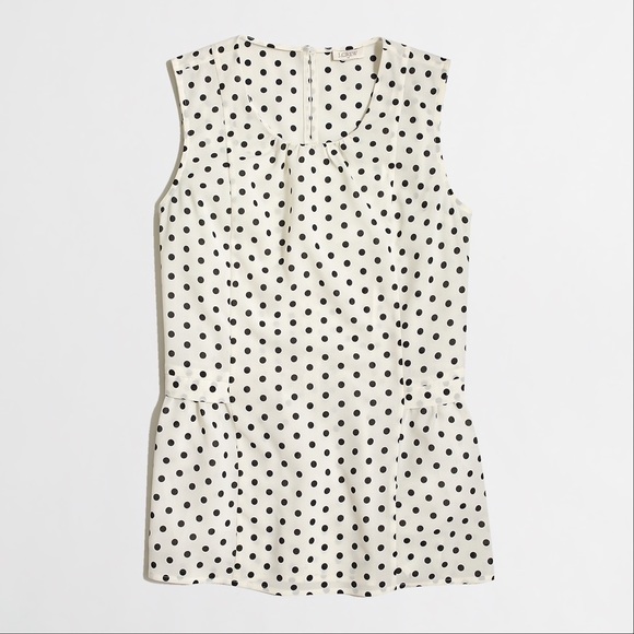 J. Crew Tops - SALE J.Crew Factory Printed Sleeveless Flounce Top